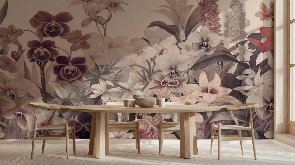 Muted Orchid Flora wall art - XWALLX
