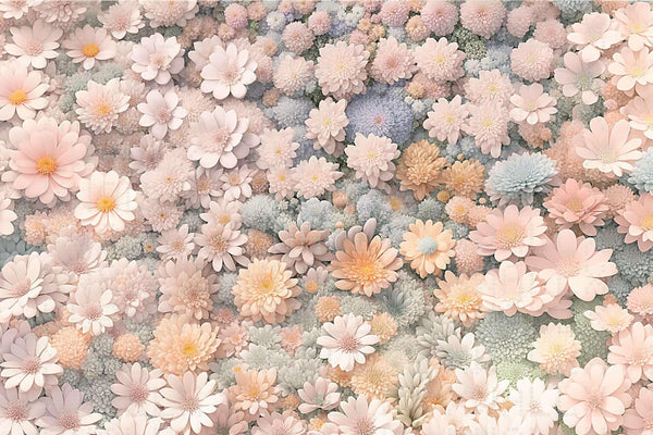 Yumuşak Pastel Çiçeklenme Duvar Posteri - Sample