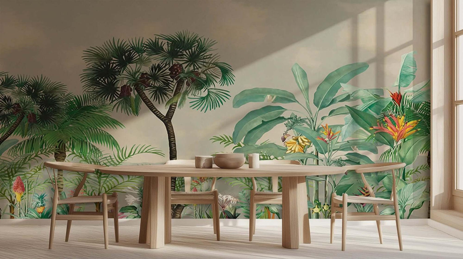 Egzotik Jungle Flora duvar sanatı - XWALLX