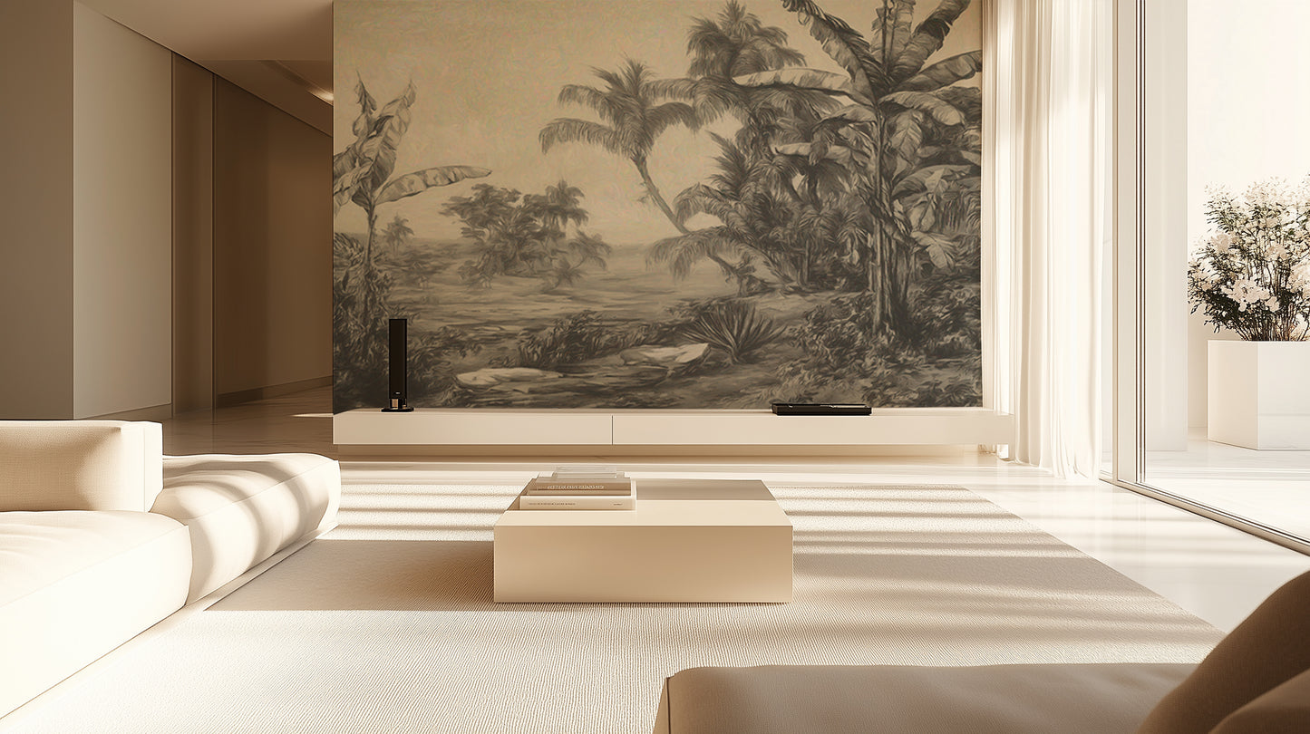 Monochromatic Jungle Canopy wallpaper - XWALLX