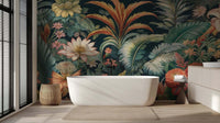Vibrant Tropical Flora wallpaper mural - XWALLX