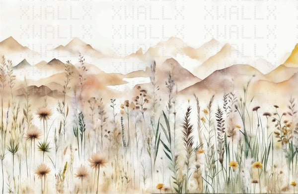 Floral Huzur Çayırı Duvar Posteri - Sample