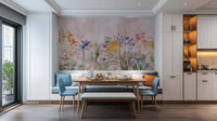 Vibrant Floral Paradise wall mural - XWALLX