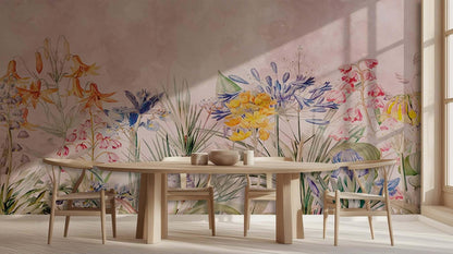 Vibrant Floral Paradise wall art - XWALLX
