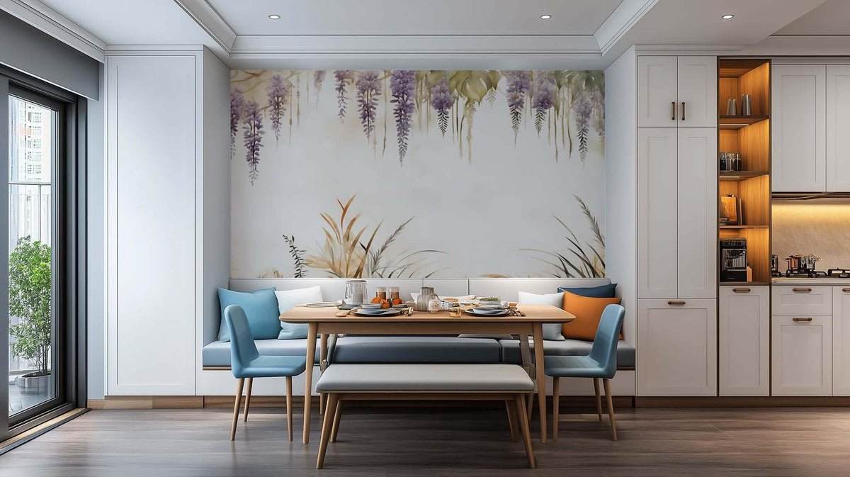 Wisteria Blossom Serenity wall mural - XWALLX