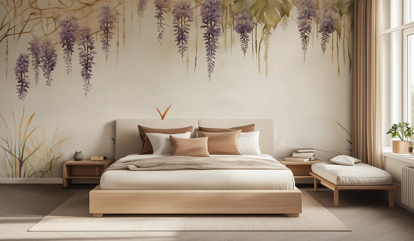Wisteria Blossom Serenity wall art - XWALLX