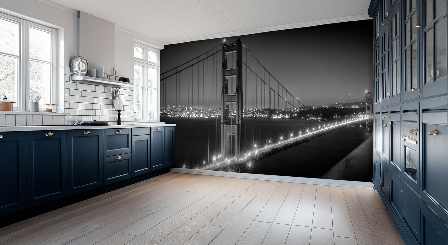 Nocturnal Golden Gate wall art - XWALLX