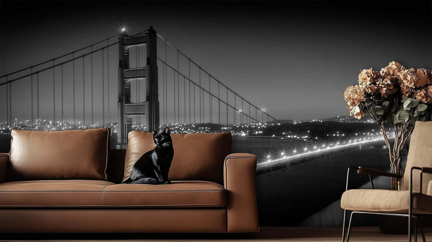 Nocturnal Golden Gate wall decor - XWALLX