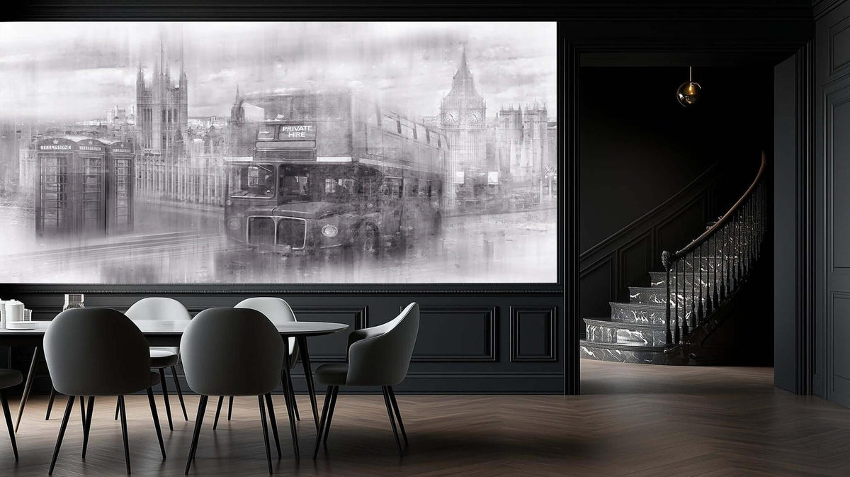 Monochrome London Icons wallpaper - XWALLX