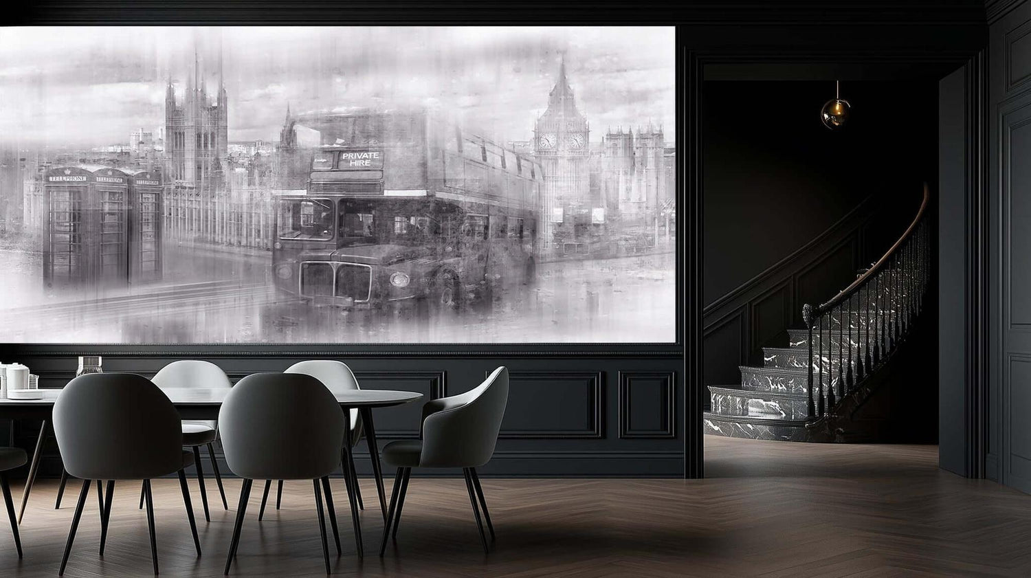 Monochrome London Icons wallpaper - XWALLX