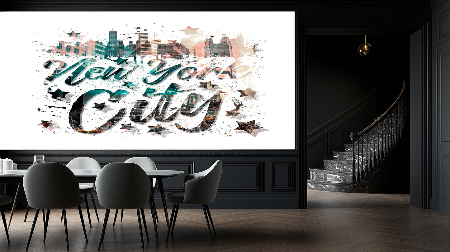 New York City Script Urban wallpaper - XWALLX