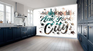 New York City Script Urban wall art - XWALLX