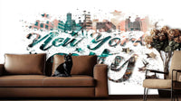 New York City Script Urban wall decor - XWALLX