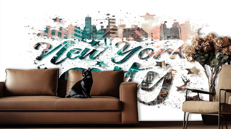 New York City Script Urban wall decor - XWALLX