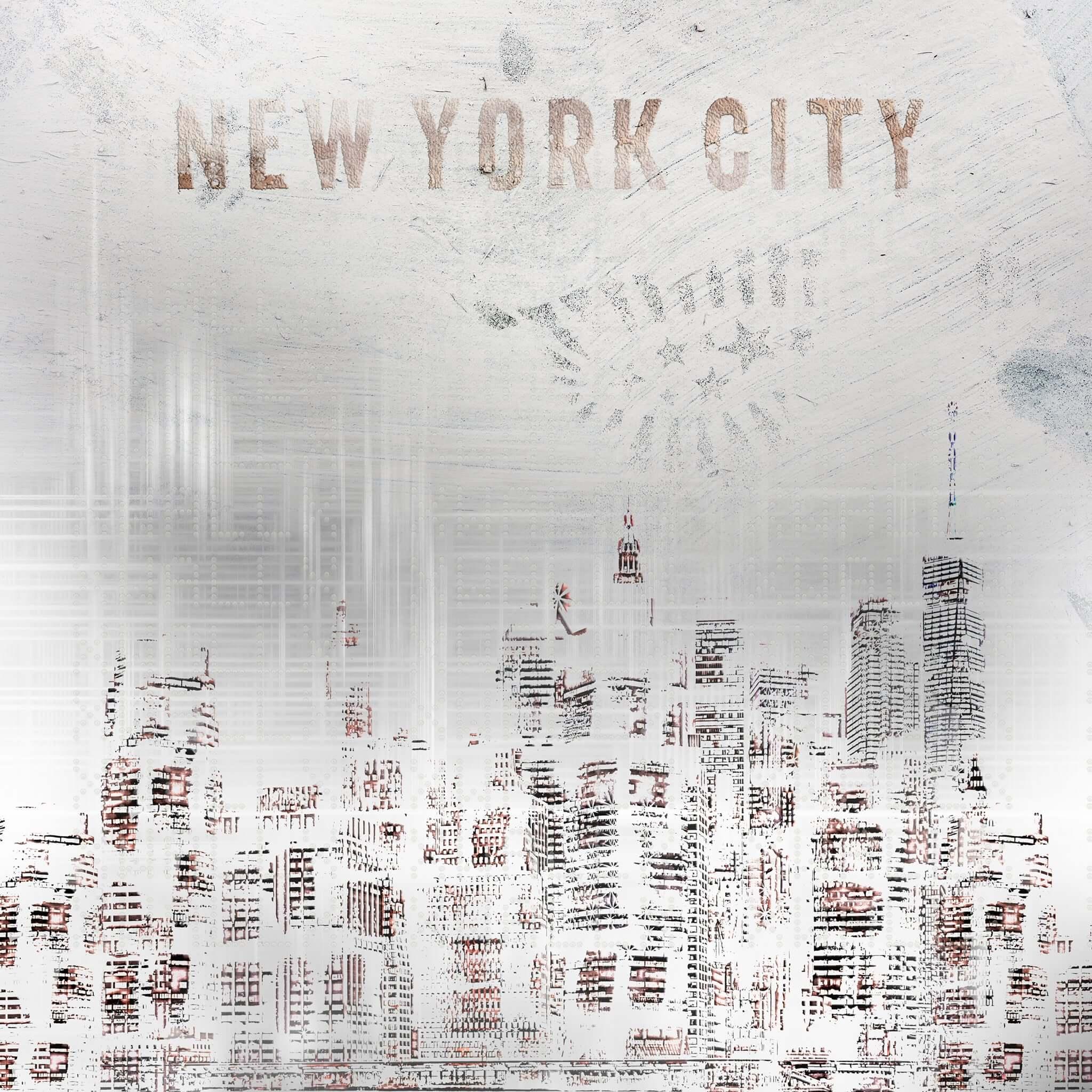 Distressed New York City Wall Mural