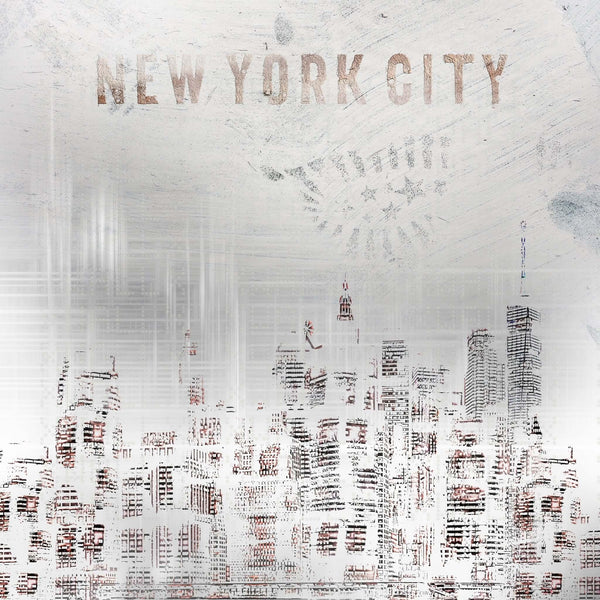 Yıpranmış New York City Duvar Posteri - Sample