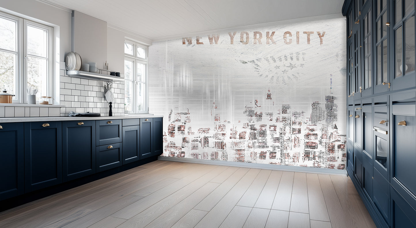 Distressed New York City wall art - XWALLX
