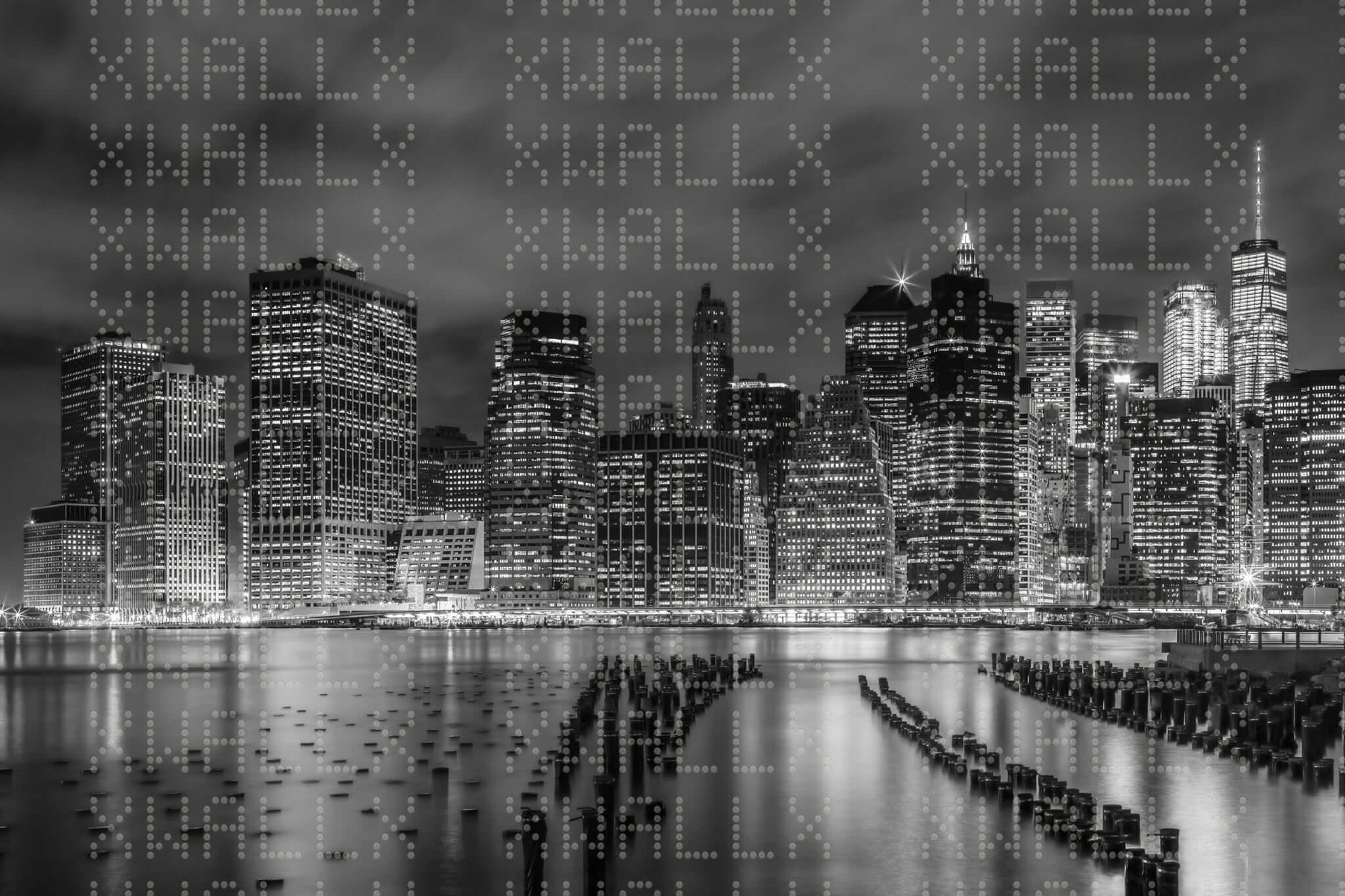 Urban Night Horizon Wall Mural