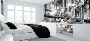 Urban Collage Yellow Cab wallpaper mural - XWALLX