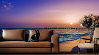 Serene Pier Sunset wall decor - XWALLX