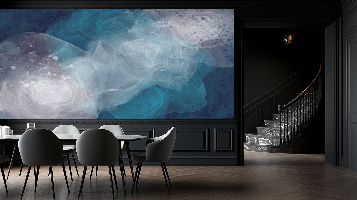 Oceanic Fluid Abstract wallpaper - XWALLX