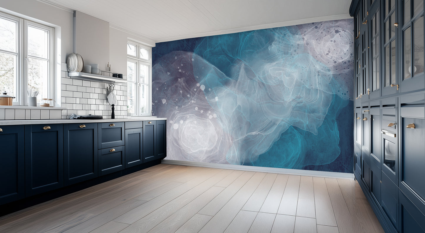 Oceanic Fluid Abstract wall art - XWALLX