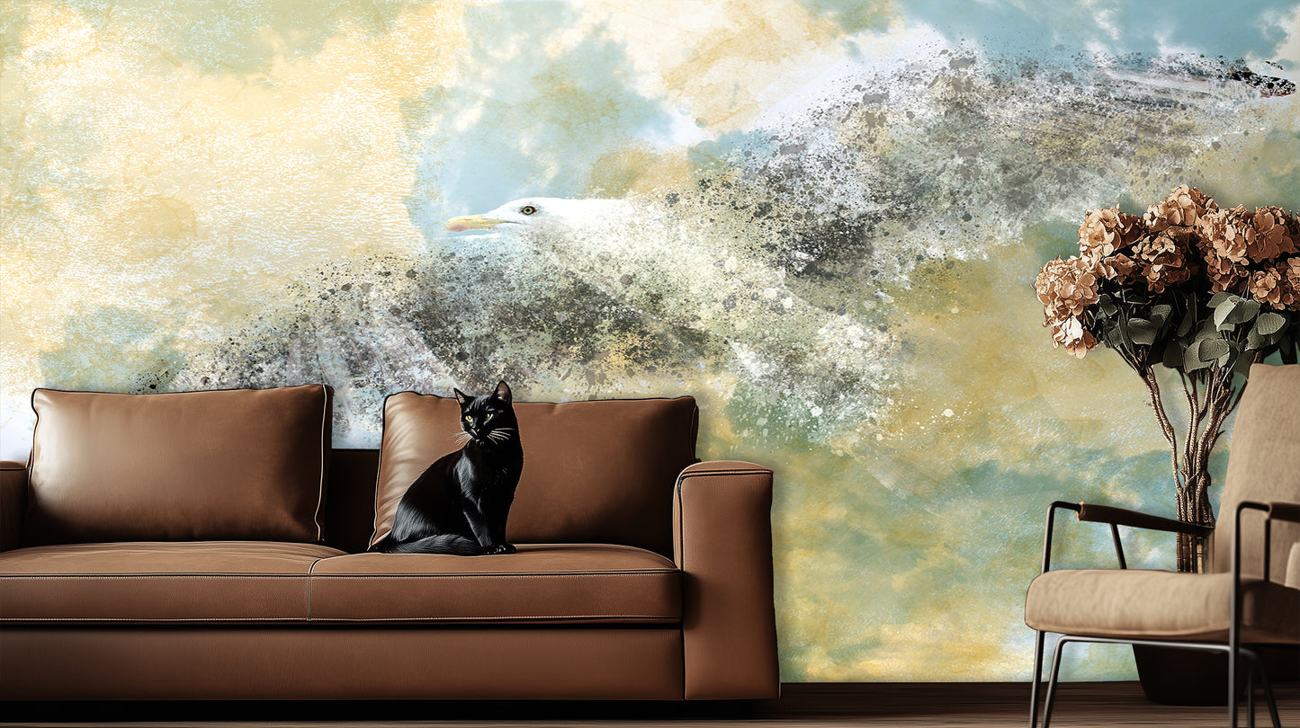 Soaring Seagull Abstract wall decor - XWALLX