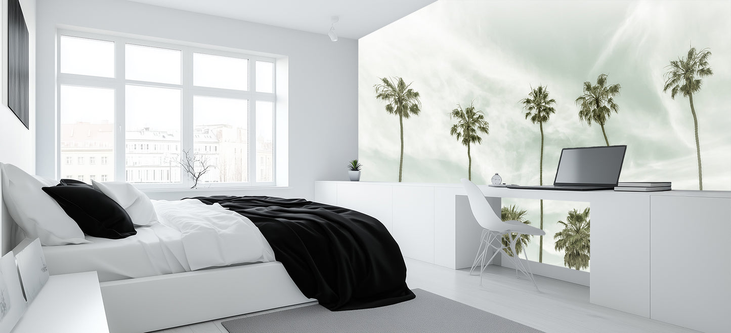 Tall Palms Retreat wallpaper mural - XWALLX