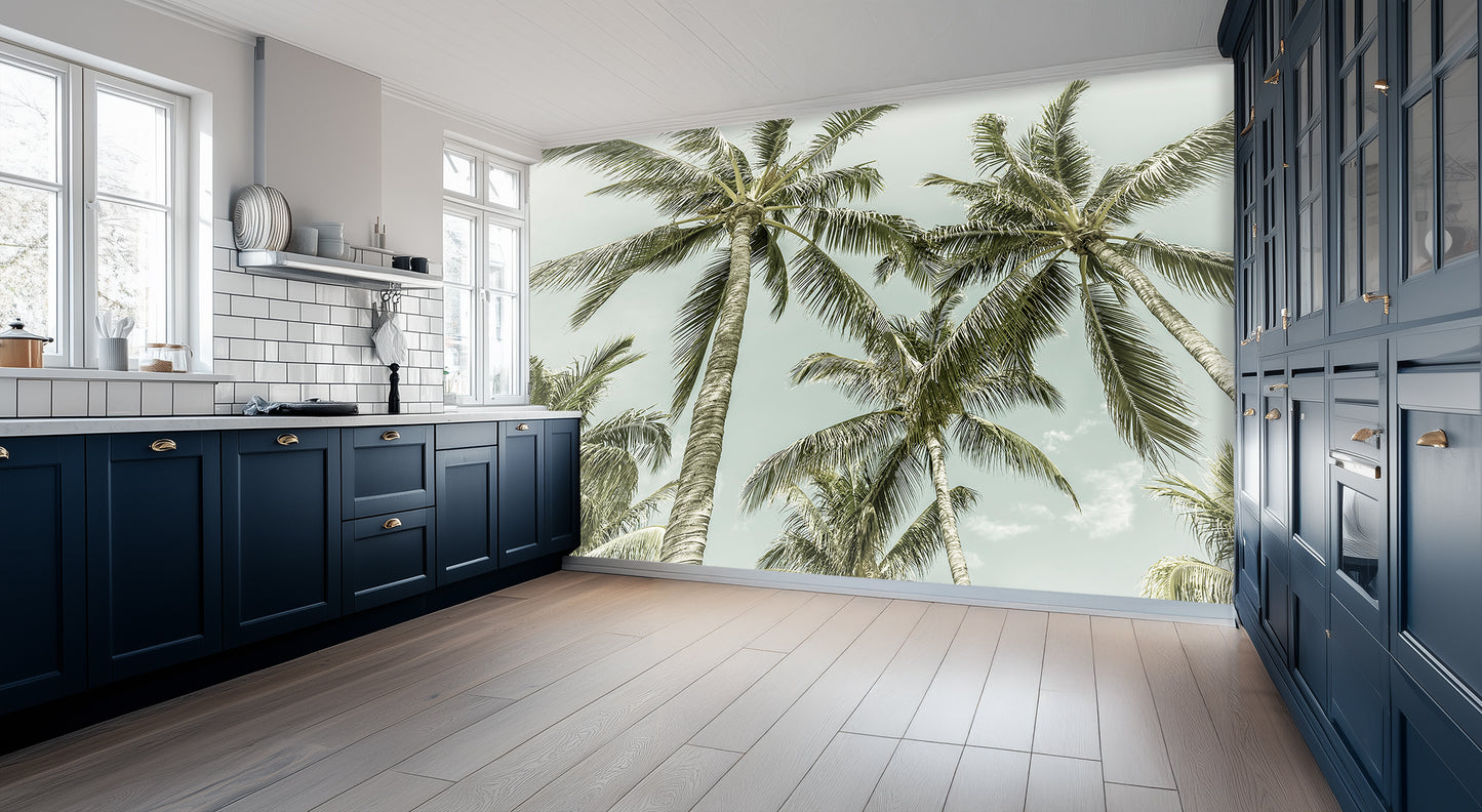 Serene Palm Canopy wall art - XWALLX
