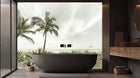 Oceanfront Bathtub Serenity Duvar posteri - XWALLX