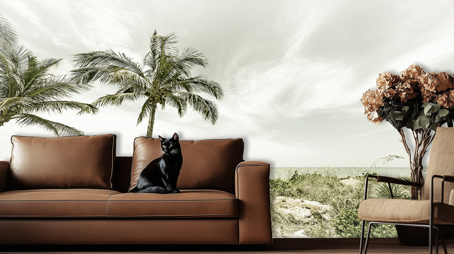 Oceanfront Bathtub Serenity wall decor - XWALLX