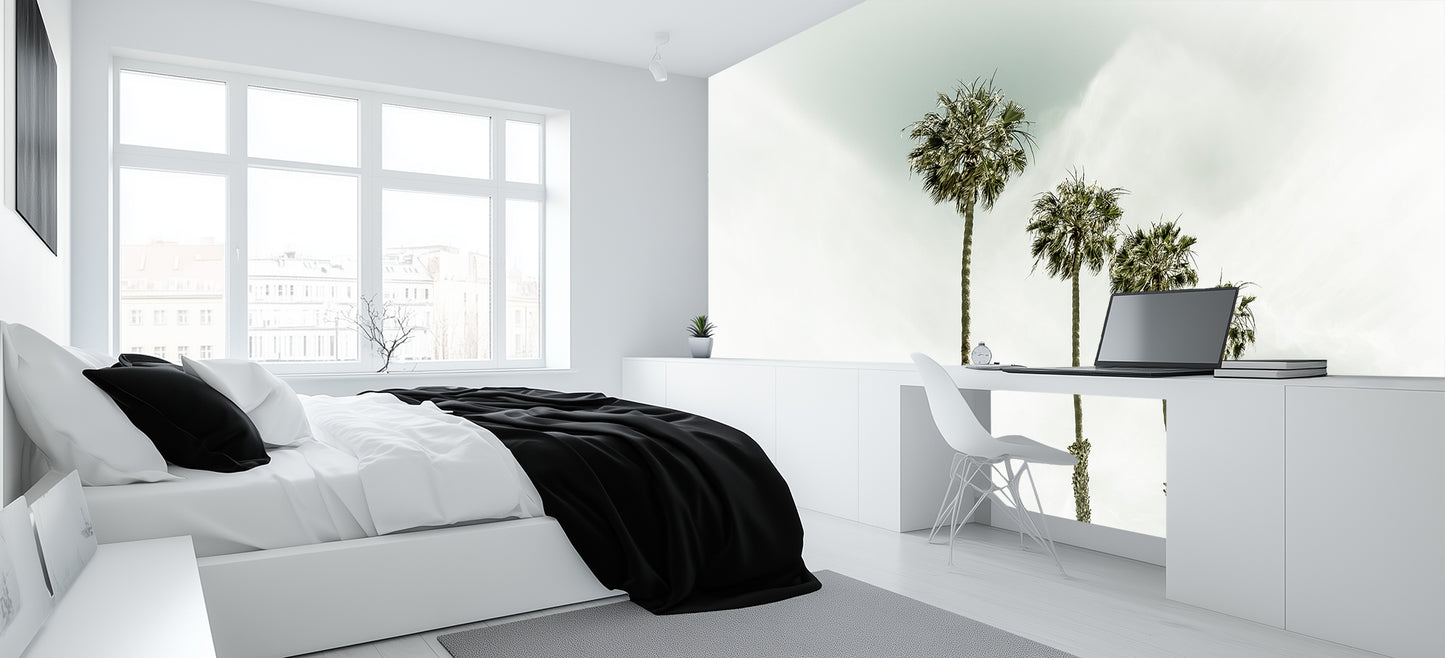 Palm Oasis Bath wallpaper mural - XWALLX