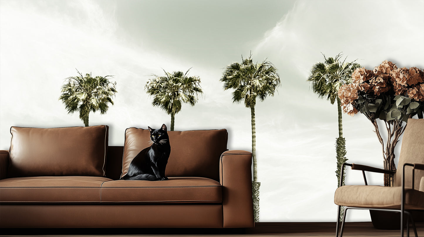 Serene Four Palms wall decor - XWALLX