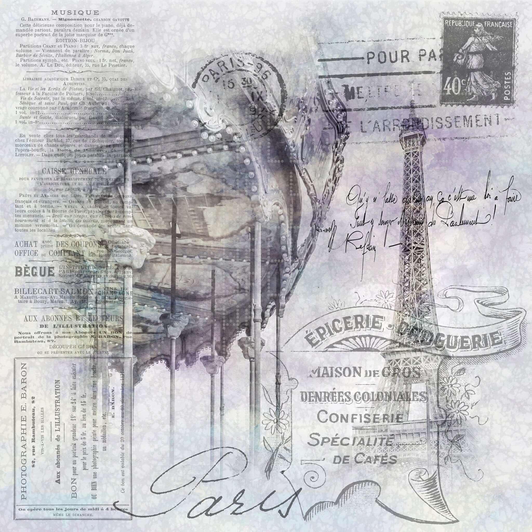 Belle Époque Paris Wall Mural
