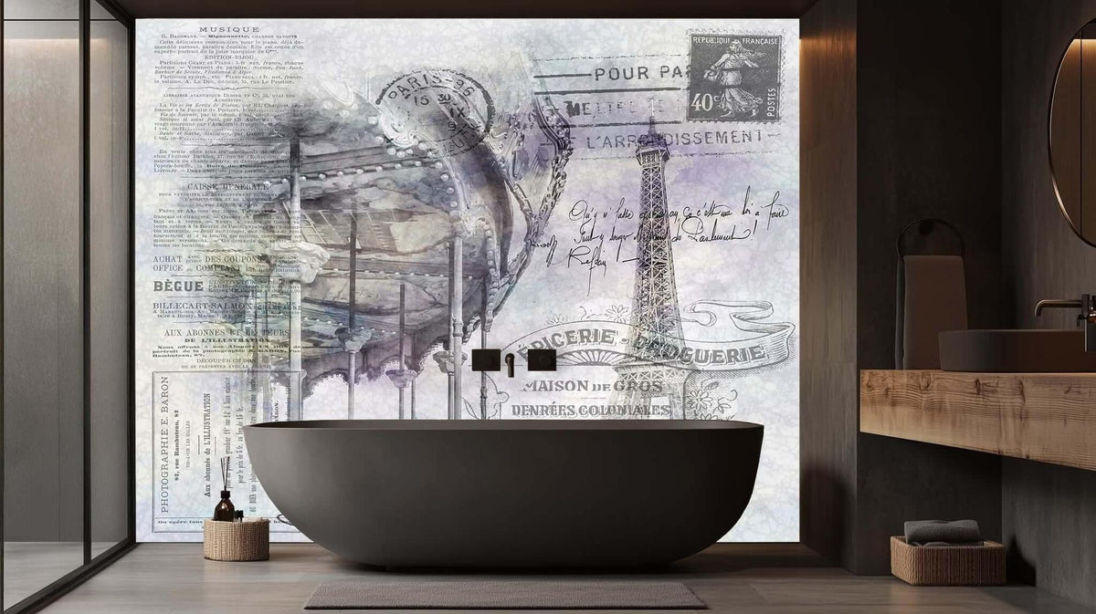 Belle Époque Paris wall mural - XWALLX