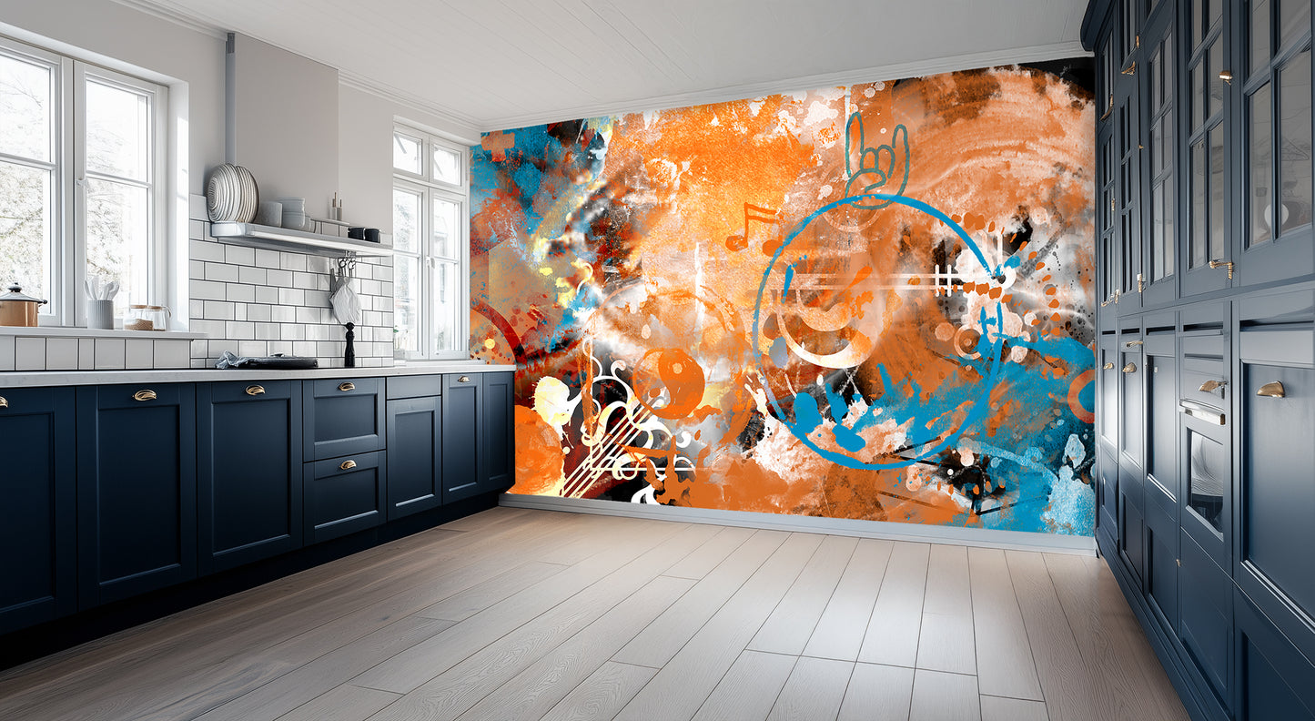 Rebellious Beat Abstract wall art - XWALLX