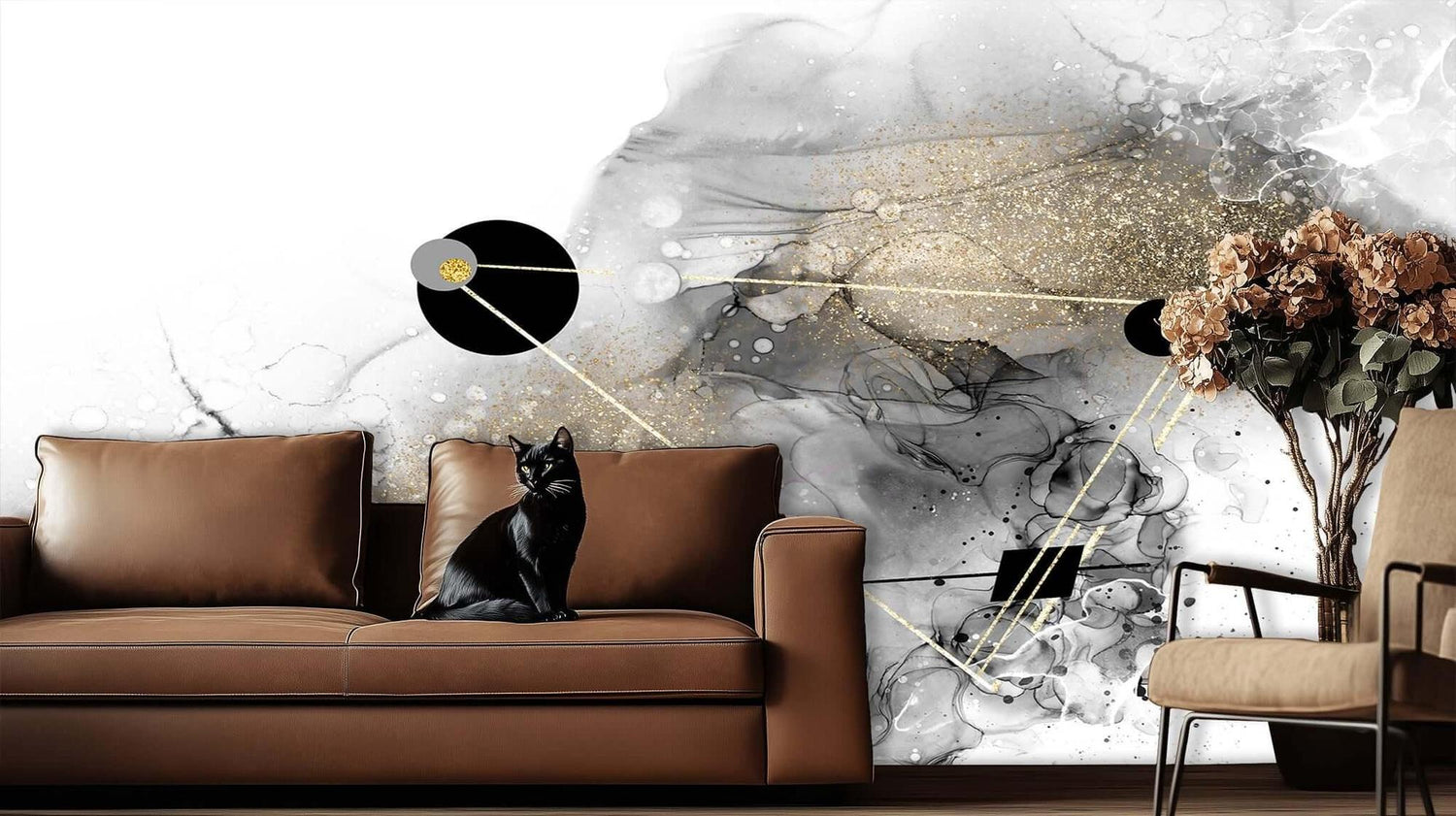 Gilded Ink Abstract wall decor - XWALLX