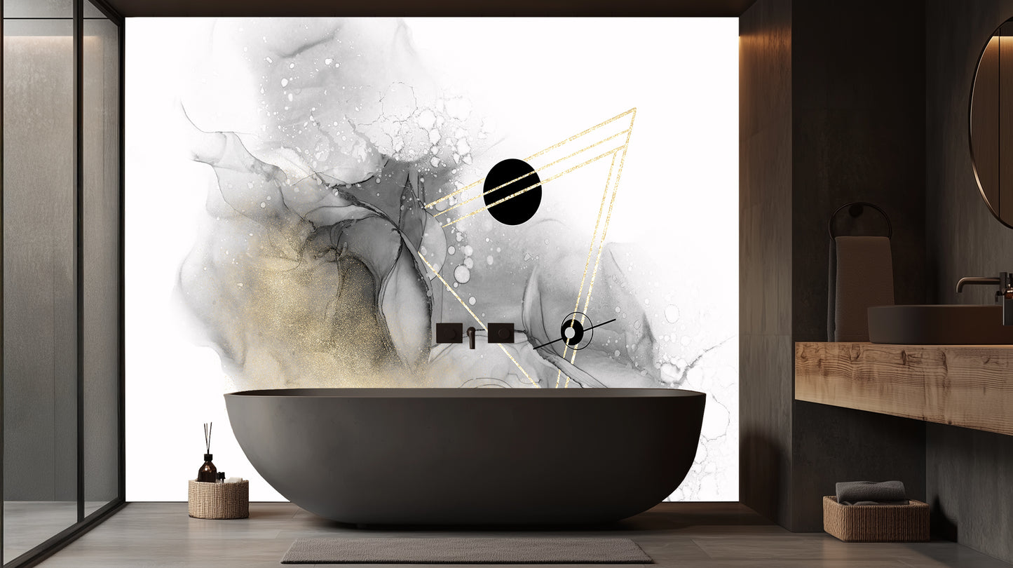 Abstract Opulence Geometric wall mural - XWALLX