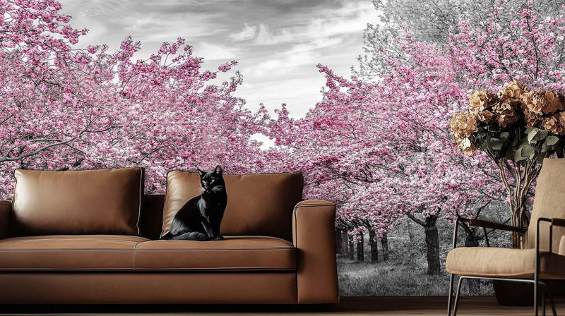Pink Blossom Avenue wall decor - XWALLX
