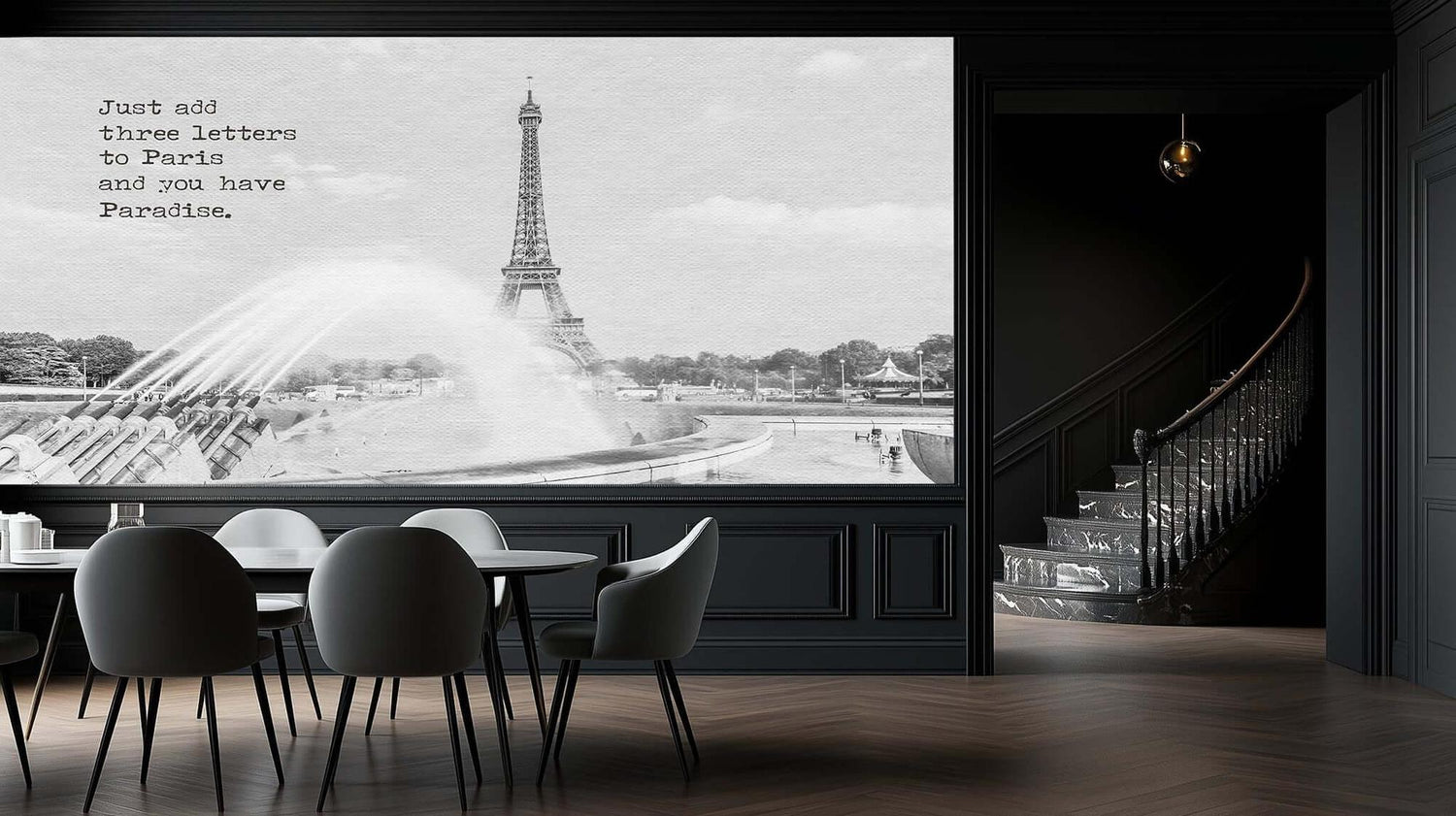 Paris Paradise Quote wallpaper - XWALLX