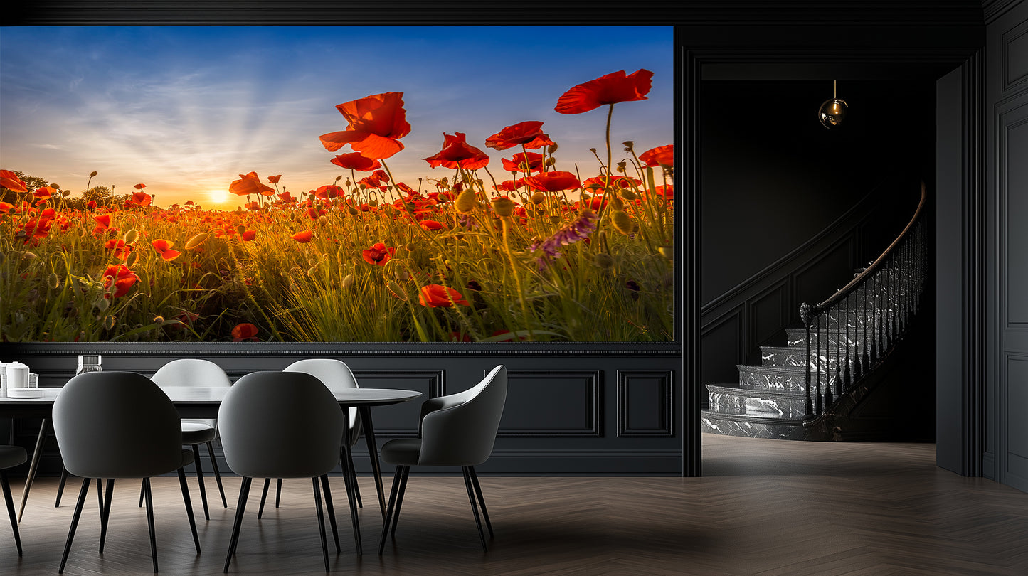 Golden Poppy Sunset wallpaper - XWALLX