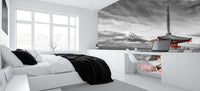 Majestic Mount Fuji Pagoda wallpaper mural - XWALLX