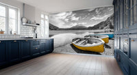 Tranquil Boats by the Lake wall art - XWALLX