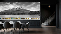 Majestic Fuji Mountain Monochrome wallpaper - XWALLX
