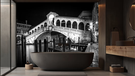 Venice Rialto Night wall mural - XWALLX