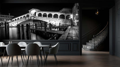 Venice Rialto Night wallpaper - XWALLX