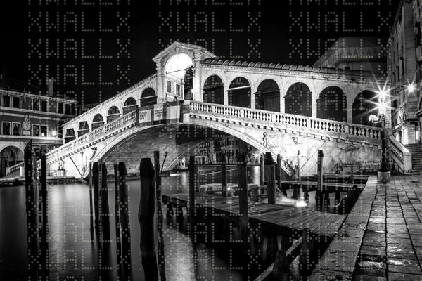Venedik Rialto Gecesi Poster Duvar Kağıdı - Sample