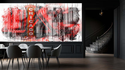 Chicago Neon Grunge wallpaper - XWALLX