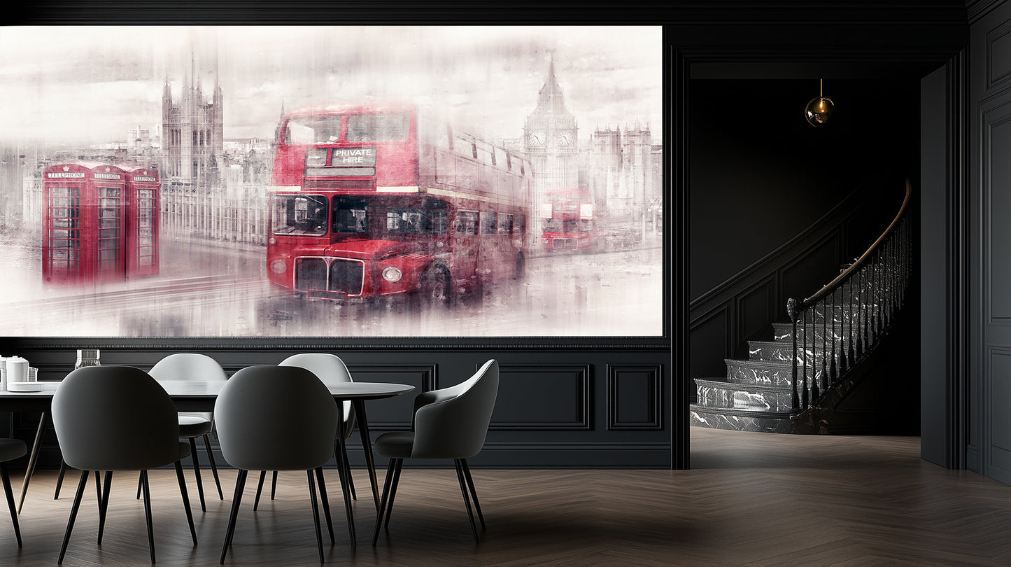 Dreamlike London Red wallpaper - XWALLX