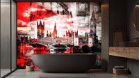 Iconic London Red wall mural - XWALLX
